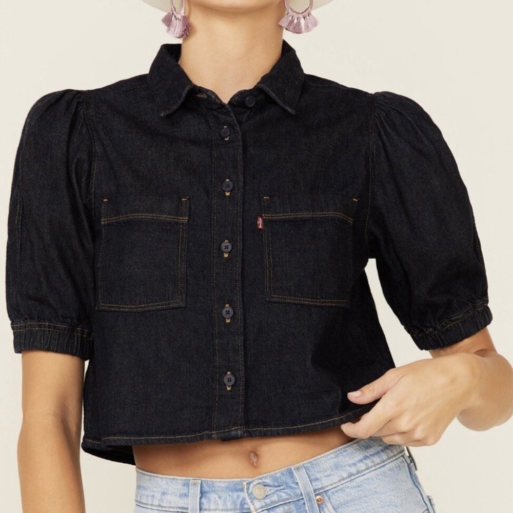 Levi’s Alice Denim Button-Up Blouse